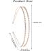 Molain 2 Pieces Double-layer Rhinestone Hair Hoop Headband Shiny Crystal Headbands Metal Hairband for Princess Wedding Bridal Headpieces(Gold+Silver) Style A - Buy Online on GoSupps.com