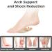 Arch Support Shoe Insoles for Flat Feet | Gel Inserts for Plantar Fasciitis & Metatarsalgia Relief - 2 Pairs (Beige - Buy Online on GoSupps.com