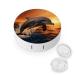 Contact Lens Case Dusk Dolphin Print Plastic Contact Lens Case contact Lens Care Box ontact Lens Travel Box