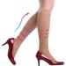 Medicella Sheer Knee High Compression Socks - Open Toe 20-30 mmHg | Medical Quality Circulation Support Stocking Made in USA (Nude Small - Buy Online on GoSupps.com
