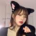 Faux Furry Cat Ears Hair Clip with Bell - Anime Cosplay Headband - Black and Pink - Buy Online on GoSupps.com