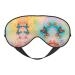 Butterfly Print Unisex Sleep Mask Double-Sided Eye Mask Ideal for Sound Sleep and Skin Care Black