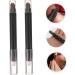 IWOWHERO 2pcs Eye Shadow Sticks Double Ended Makeup Brush Eye Makeup Tool Eye Brushes for Eyeshadow Black Abs - Buy Online on GoSupps.com