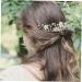 Angoily Wedding Hair Accessories Bridal Hair Comb Flower Hair Comb Bridal Hair Accessories Jeweled Hair Combs Veil Hair Comb Wedding Hairpieces Tiara Rhinestone Bride Pearl - Buy Online on GoSupps.com