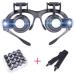 Portable LED Head-Mounted Magnifier 2.5X 4X 6X 8X10X 15X 20X 25X 8 Interchangeable Lens Eyes ES with Lights Watch Repair Full of Stars - Buy Online on GoSupps.com