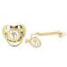 Luxury Rhinestone Crown Baby Pacifier - Ergonomic Golden Design Soothing & Portable (Letter D) - Buy Online on GoSupps.com