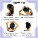 Styla Hair 3 Piece Donut Hair Bun Maker (1 Small 1 Medium 1 Large) Black - Buy Online on GoSupps.com