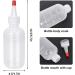 ZYFC 2-Pack 4oz/120ml Applicator Bottles - Transparent Hair Oil Squeeze Bottles for Art, Craft, Salon & Hair Care - Buy Online on GoSupps.com