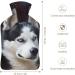 Husky Hot Water Bottle with Plush Cover - Hand Warmer for Adults & Children | 26.5x15.3cm - International Shipping Available - Buy Online on GoSupps.com