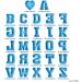 Large 3D Alphabet Epoxy Resin Silicone Mold - Capital Letter Symbol DIY Casting Mold - Blue - for Art, Craft, Home Decor & Jewelry Making - Buy Online on GoSupps.com