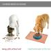 Reopet Silicone Pet Feed Mats - Waterproof Dog & Cat Mats with Elevated Edges - 60x40 cm in Light Salmon - Perfect for Mess-Free Feeding! - Buy Online on GoSupps.com