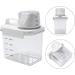 Feegow 1Pc Transparent White Laundry Detergent Dispenser Airtight Detergent Dispenser Multi-Purpose Washing Powder Dispenser Washing(1100ML) - Buy Online on GoSupps.com