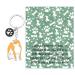 ENSIANTH Dog Keychain Gifts for Dog Lovers Puppy Keychain Dog Paw Print Keychain Gifts for Dog Owners Mom Dad Puppy Dog Keyring Akita