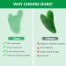 Esur Jade Gua Sha Facial Tool Set - 2 Pack Natural Jade Stone Face Massager for Eyes, Chin, Neck & Body Muscle Relaxation - Women's Gift - Buy Online on GoSupps.com