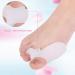 Hallux Valgus Corrector Pad - 2 Pairs Silicone Toe Separators & Bunion Pads for Foot Pain Relief - Buy Online on GoSupps.com