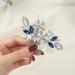 Blue Crystal Bride Wedding Hair Comb - Pearl Rhinestone Bridal Hair Piece for Women and Girls - Buy Online on GoSupps.com