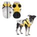 Dog jacket for the winter waterproof dog coat puppy warm jacket clothing vest reflective vest dog clothing windproof dog jacket for cold weather for small medium dog (m white) m white