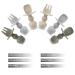 Pandaear 6 Pack Silicone Baby Spoon & Fork Set - First Self-Fed Utensils for Babies 3 Months+ - Perfect for International Shipping - Buy Online on GoSupps.com