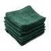 Linteum Textile 12 Piece Face Towel Set  12x12 Inch  100% Soft Cotton 16 Single Ring Spun Premium Washcloths Absorbent Durable Luxurious Face Towel (Hunter Green)