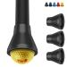 XSMSGO Golf Ball Retriever,Golf Ball Picker Upper for Putter Grip Tool, Back Saver Golf Ball Grabber Suction Cup Portable Golf Sucker Accessories for Putters and Golfer black Medium