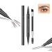 Natural Brow Eyebrow Pen Eyebrow Pen Bulletboard Waterproof Eyebrow Pen (Light Brown) Waterproof With 4-Fork-Tip & Precise Brush-Tip Bulletboard Waterproof Eyebrow Pen Bulletinboard Brow Pen