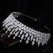Jorsnovs Cubic Zirconia Bridal Crown - CZ Princess Tiara for Wedding, Prom & Birthday Parties - Buy Online on GoSupps.com