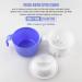 Denture Cup with Strainer and Lid - Large False Teeth Bath Cup for Soaking/Storing - 10.6 Oz Capacity - 1 Count - Buy Online on GoSupps.com
