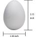 Crafare 3.15 Inch 15 Pack White Foam Eggs - Perfect for Easter, Christmas & Holiday Crafts - Buy Online on GoSupps.com