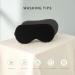 Reidio Double Side Natural Latex Sleep Mask Adjustable Strap with Earplugs - 100% Blackout for Night Sleeping, Travel, Nap - Plum Color - Buy Online on GoSupps.com