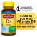 Nature Made Vitamin D3 5000 IU Liquid Softgels 90 ea (Pack of 2) - Buy Online on GoSupps.com
