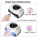 220W UV LED Nail Lamp for Gel Polish - Professional Fast Dryer for Fingernail & Toenail - 57 Lamp Beads - Auto Sensor - Buy Online on GoSupps.com