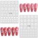 NICENEEDED White Airbrush Nail Art Stencils Stickers Holographic Hollow 3D Self-Adhesive Design Butterfly Bow Stars Moon Heart Cross Nail Transfer Decals for Women Girls Manicure Charms Decoration - Buy Online on GoSupps.com