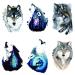 Wyuen 24 Sheets Wolf Temporary Tattoo Sticker - Waterproof Animal Body Art for Women Men - Hand Fake Sticker - W24-01 - Buy Online on GoSupps.com
