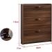 Stackable Shoe Storage Cabinet with 3 Flip Drawers Freestanding Shoe Organizer for Entryway Space Saving Narrow Shoe Rack Cabinet Rustic Brown Shoe (Color : A Size : 50x17x110cm) - Buy Online on GoSupps.com