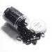 Miaoo 450 Pieces Mini Multi Color Elastic Rubber Bands Soft Elastic Hair Bands for Kids Baby Girls Hair Braids Hair Wedding Hairstyle and More (Black)