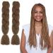 Just Another One 24inch Hair Extensions for Jumbo Braiding Colourful Pre Stretched Hair Heat Resistant Yaki Synthetic African Box Braids Crochet Twist hair for Women Girls & Unisex Medium Brown 27 Medium Brown 24 inches - Buy Online on GoSupps.com