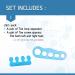 BENNARA Toe Straightener Set - Toe Loop Separator, Toe Crown Separator for Hammer Toe, Bunion Corrector for Men and Women - Blue (US Shoe Size 9.5 and Below) - Buy Online on GoSupps.com