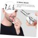 FRCOLOR Nose Hair Scissors & Trimmer Set - Portable Nose Hair Grooming Kit for Men - Durable & Washable Nose Hair Clippers - 2 Piece Silver Set - Buy Online on GoSupps.com