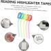 Lurrose Kids Educational 15 rolls Reading Highlighters Adhesive Tape for Highlight Supplies Page Annotation Professional - Buy Online on GoSupps.com