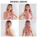 Esmee Long Wavy Pale Pink Wig with Bangs - Curly Synthetic Hair for Women, Heat Resistant Fiber - Perfect for Daily Wear, Parties, and Cosplay - Buy Online on GoSupps.com