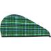 Buy Blue & Green Scottish Tartan Coral Velvet Hair Cap Towel Wrap for Women | Absorbent & Quick-Dry for Swimming & Tours - Buy Online on GoSupps.com