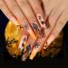 Halloween Press on Nails Short Coffin Fake Nails Stick on Nails Stick On Artificial False Nail Tips for Home and Salon JP2506 - Buy Online on GoSupps.com