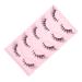 minkissy 5 Pairs False Lashes Fake Eyelashes Makeup Supplies Eye Lashes Eyelashes Natural Look False Eyelash Lash Strips Fake Lashes Eye Lash Extension Bulk Cosmetics Artificial Fiber