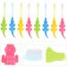 PartyKindom 24pcs Small Crocodile Toothbrush Set - Baby-Safe with Small Heads & PP Sticks for Dental Care - Buy Online on GoSupps.com