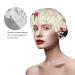 Japanese Floral Cherry Blossom Printed Shower Cap - Waterproof Bath Cap for Women - Fits All Head Sizes & Hair Textures - Buy Online on GoSupps.com