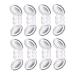Mobestech 4 Pairs Anti-Drop Follow-up Sole Stickers for Heels Rear Heel Pad Rear Heel Sticker Shoe Thin Feet Protection Sticker Sole Protector Cover Transparent Stickers Soft Gel
