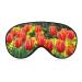 Beautiful Red Tulips Sleep Mask Flower Sleeping Mask for Women Soft Light-Blocking Sleepmask Blindfold with Adjustable Strap Eye Cover Eyeshade Sleep Masks for Women Color