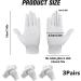 QOCO 3 Pairs White Gloves Cotton Moisturising Gloves for Eczema Dry Hands Breathable Machine Washable Cloth Gloves for Men Women Bedtime Sleep Overnight Hand Cream Lotion Protection Gloves - Buy Online on GoSupps.com