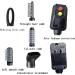 5 in 1 Hair Dryer - 2000W Ionic Blow Dryer for Fast Drying | Low Noise Thermo-Control | Perfect for Salon Home & Travel | Black - Buy Online on GoSupps.com