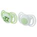 NeoBaby Anatomical Silicone Pacifier Maxi 12 Months 2 Pack Classic Orthodontic Multicoloured